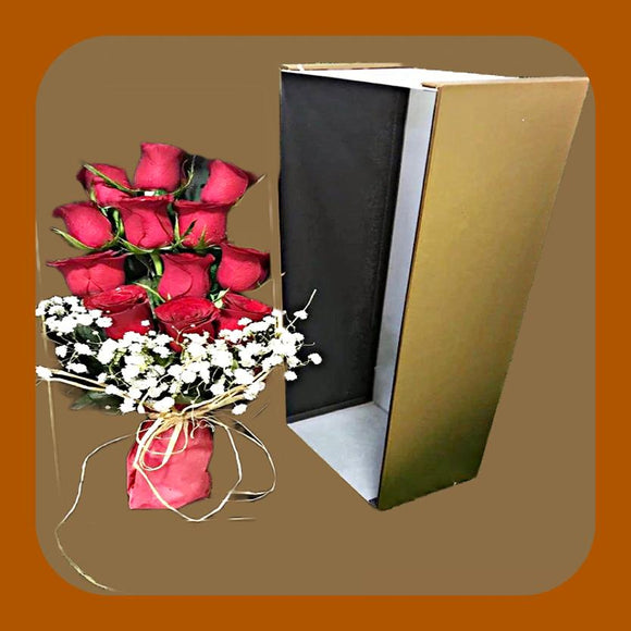 KHB0092 | 12 Roses Bouquet in a Gift Box