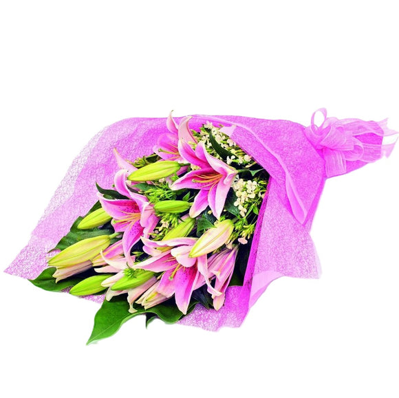KHB0090 Pretty in Pink | Lilies Bouquet