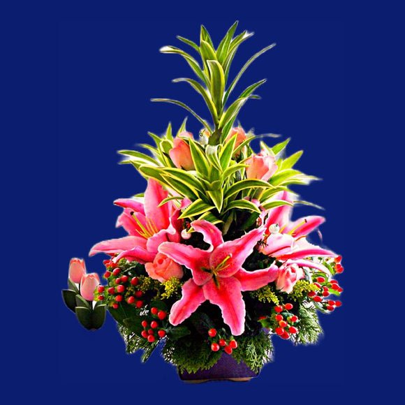 KFA0003 Thinking of You | Lilies Table Flower