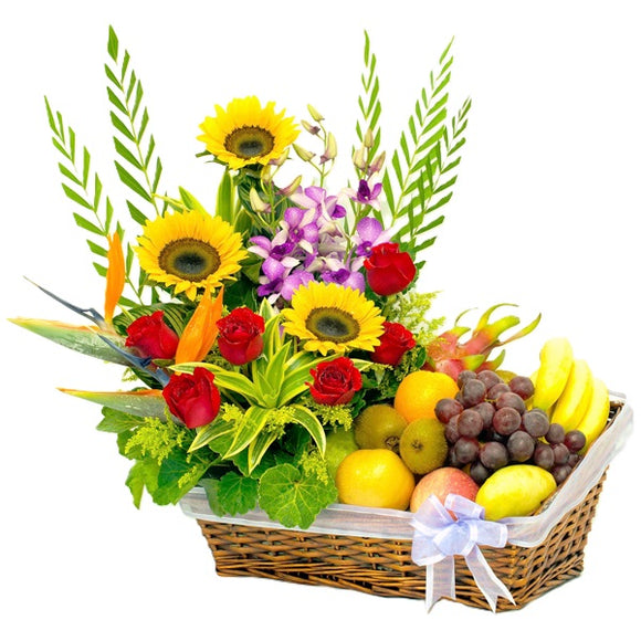KGH0049 Nature's Gifts | Floral Fruit Hamper